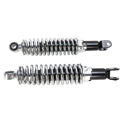 Emgo - Emgo Custom Clevis Lower Mounting Shorty Shocks - w/o Shroud - Black/Chrome - 17-05697