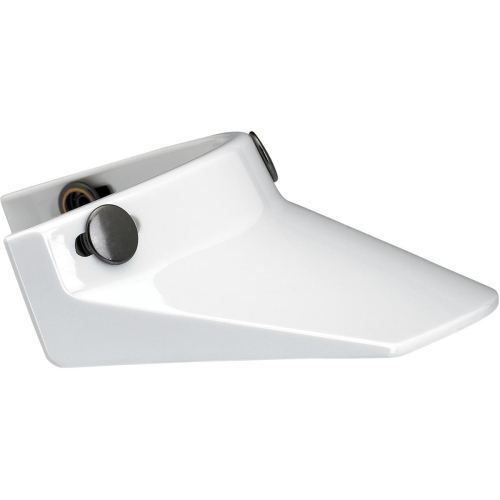Biltwell Inc. - Biltwell Inc. 3-Snap Visor - White - 2002-562