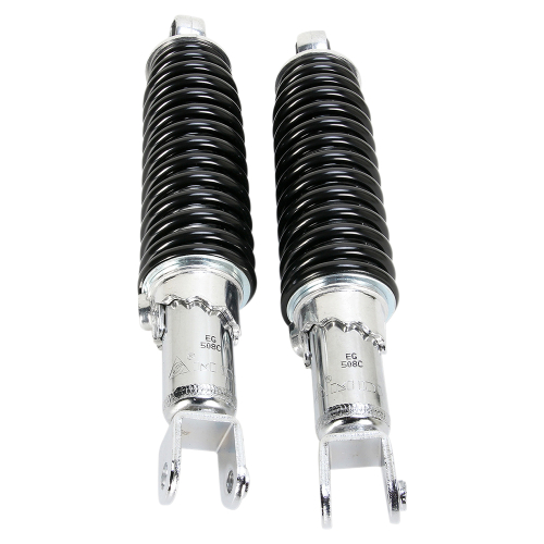 Emgo - Emgo Custom Clevis Lower Mounting Shorty Shocks - w/o Shroud - Chrome/Black - 17-05696