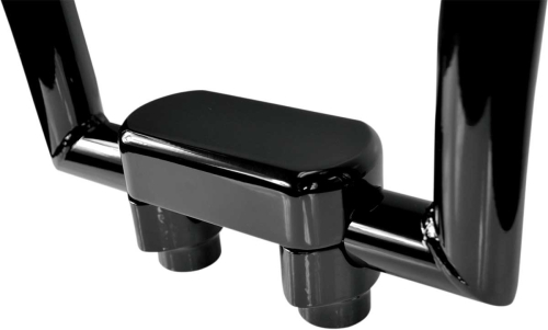 Drag Specialties - Drag Specialties Handlebar Riser/Top Clamp Kit with 1-1/2in. Clamping Area - 1-1/2in. Tall - Black - 0602-0601