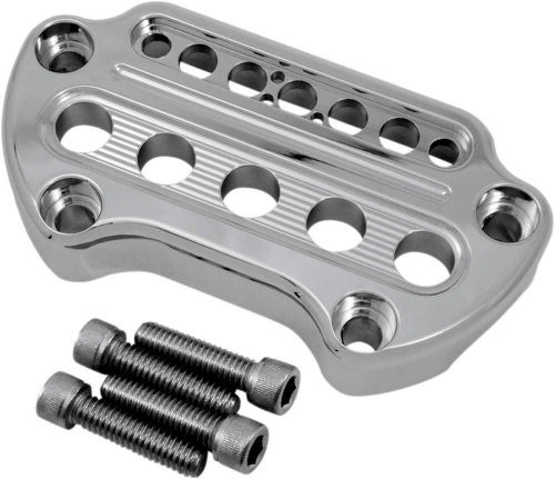Joker Machine - Joker Machine Indicator Light Handlebar Clamps - Chrome Plated Finish - 10-306C