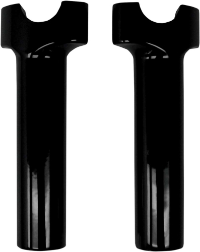 Drag Specialties - Drag Specialties 1-1/4in. Straight Buffalo Risers - 6in. - Black - 0602-0521