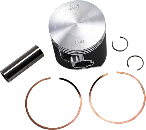 Vertex - Vertex Cast Replica Piston Kit - Standard Bore 66.35mm, Standard Compression - 23630B