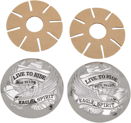 Drag Specialties - Drag Specialties Live To Ride Gas Cap Cover - Chrome - DS-390126