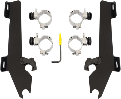 Memphis Shades - Memphis Shades Trigger-Lock Mount Kit for Batwing Fairing - Black - MEK1930