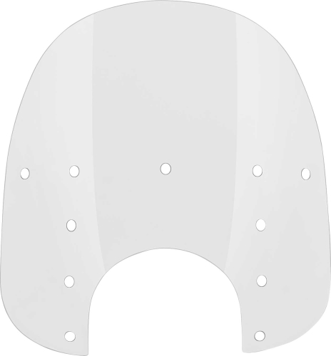 Memphis Shades - Memphis Shades Replacement Plastic for Fats Windshield (9in. Cutout) - 17in. - Clear - MEP3620