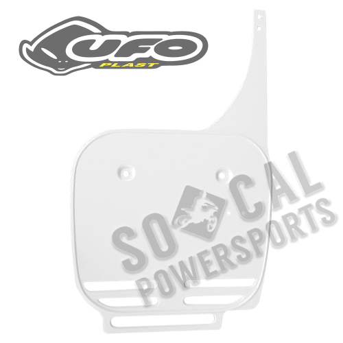 UFO Plastics - UFO Plastics Front Number Plate - White - KA02742047