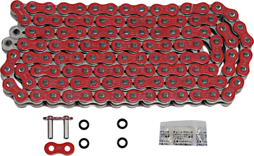 EK Chain - EK Chain 525 MVXZ2 Series X-Ring Chain - 120 Links - Red - 525MVXZ2-120R