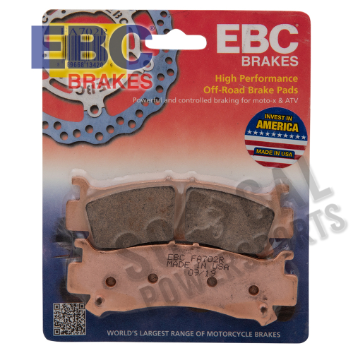 EBC - EBC R Series Long Life Sintered Brake Pads - FA702R