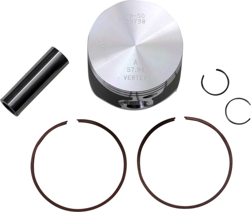 Vertex - Vertex Cast Replica Piston Kit - Standard Bore 57.94mm, Standard Compression - 24101A
