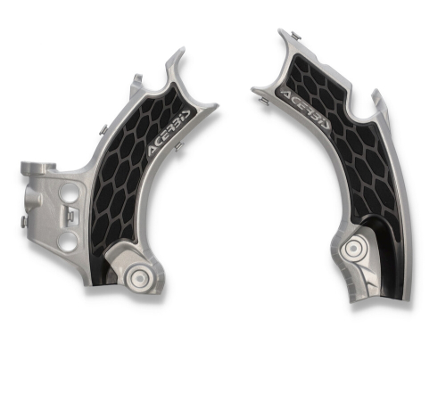 Acerbis - Acerbis X-Grip Frame Guards - Gray/Black - 2911441015