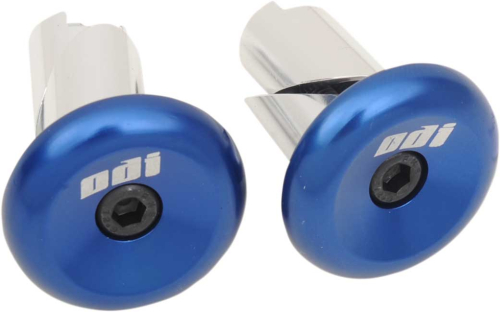 ODI - ODI Aluminum End Plugs - Blue - F71APU