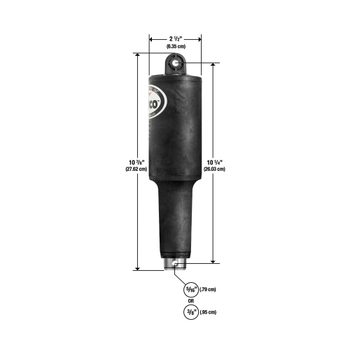Lenco Marine - Lenco 101XDS Short Extreme Duty Actuator - 12V - 2-1/4" Stroke w/5/16" Hardware