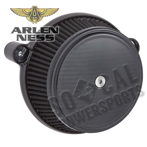 Arlen Ness - Arlen Ness Big Sucker Stage I Air Filter Kit - Carbon - Red Filter - 18-741