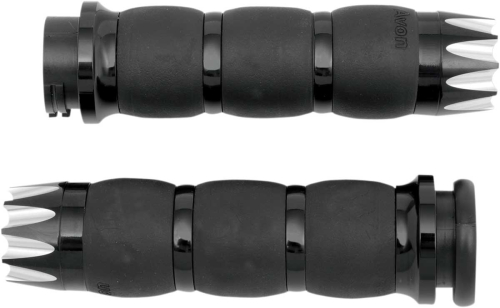 Avon Grips - Avon Grips Excalibur Velvet Air Grips - Black - AIR-96-ANO-EX