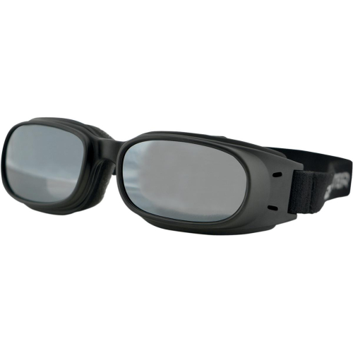 Bobster Eyewear - Bobster Eyewear Reflective Piston Goggles - BPIS01R - Black/Smoke Lens - OSFA