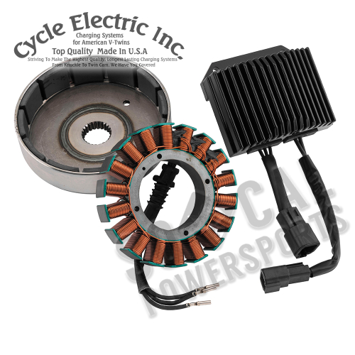 Cycle Electric - Cycle Electric 80 Series 50 AMP 3-Phase Alternator Kit - CE-82T