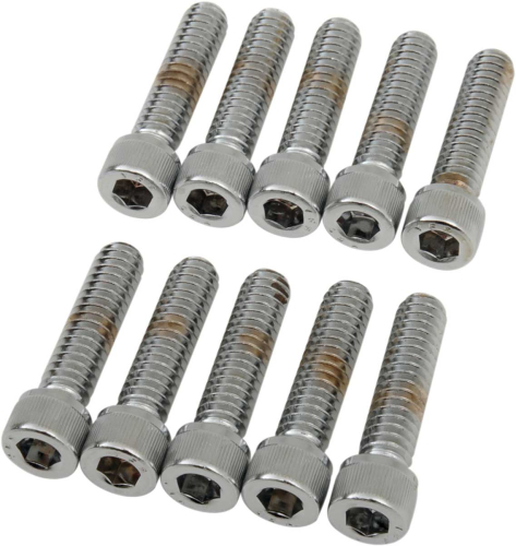 Drag Specialties - Drag Specialties Coarse-Thread Socket-Head Bolts - 1/4in.-20 x 1in. - MPB181
