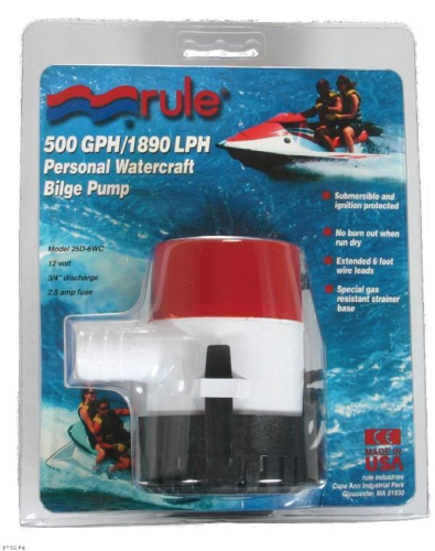 Rule Industries - Rule Industries Non-Automatic Bilge Pump - 25D-6WC
