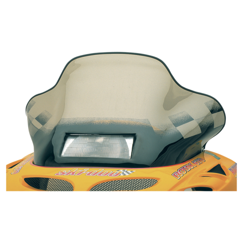 Powermadd - Powermadd Cobra Windshield - 15.5in. - Tint with Checks - 13130