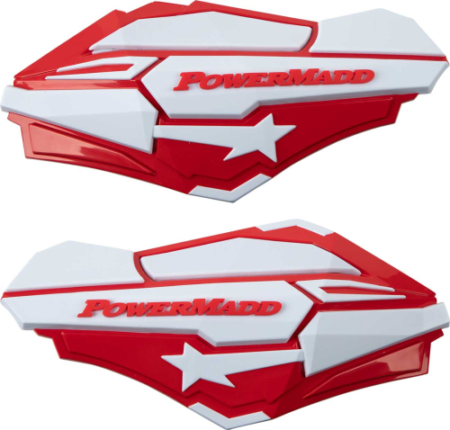 Powermadd - Powermadd Sentinel Handguards - Red/White - 34422