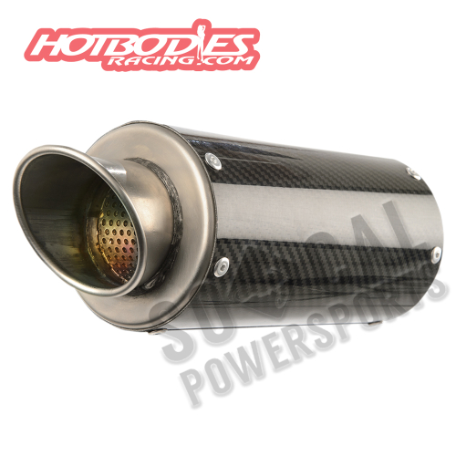 Hotbodies Racing - Hotbodies Racing MGP Growler Slip-On - Carbon Fiber Muffler - 51801-2400