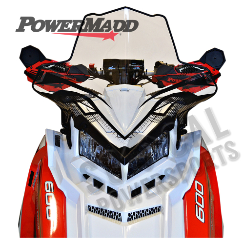 Powermadd - Powermadd Cobra Windshield - 18.5in. - Clear w/ Graphics - 11630