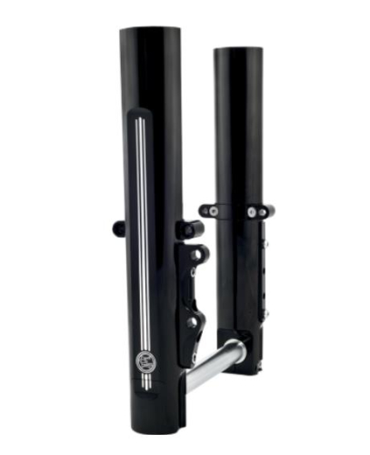 Performance Machine - Performance Machine Fork Leg Kit for Stock or Performance Machine Calipers - Single Disc - Contrast Cut - 0208-2097-BM