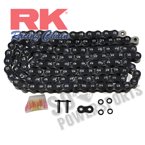 RK - RK 530 Max-X Chain - 120 Links - Black/Chrome - 530MAXX-120-BC
