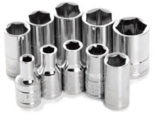 Performance Tools - Performance Tools 10 Piece 1/4in. Drive 6pt Metric Socket Set - W36202