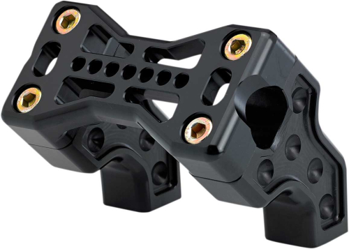 Joker Machine - Joker Machine Bridge Handlebar Riser Kit - 2-1/2in. Rise/1-1/2in. Pullback - Black Anodized - 03-866-1B