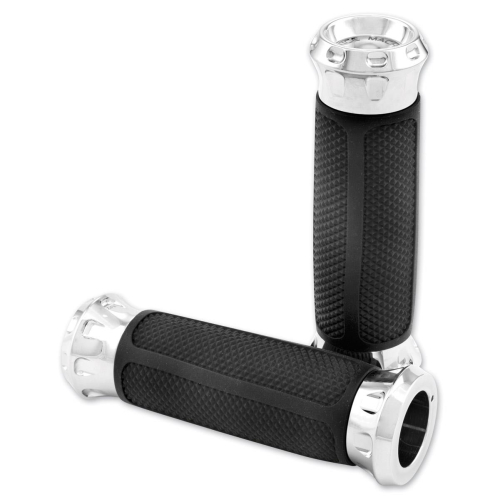 Performance Machine - Performance Machine Overdrive Custom Grips - Chrome - 0063-2082-CH