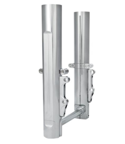 Performance Machine - Performance Machine Fork Leg Kit for Stock or Performance Machine Calipers - Dual Disc - Chrome - 0208-2096-CH