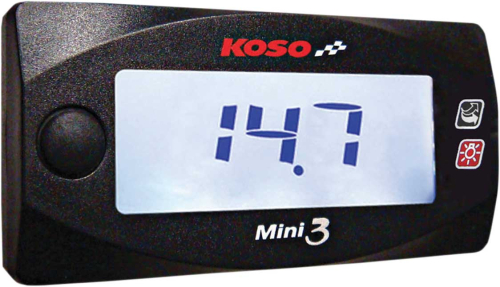 Koso North America - Koso North America Mini 3 Air/Fuel Ratio Meter - BA003211