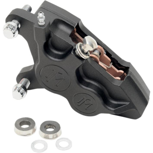 Performance Machine - Performance Machine Four-Piston Differential-Bore Brake Caliper Kit - Black Ops - 0053-2919-SMB