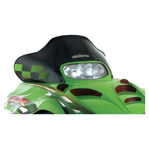 Powermadd - Powermadd Cobra Windshield - 13.75in. - Black/Green Checks - 12320