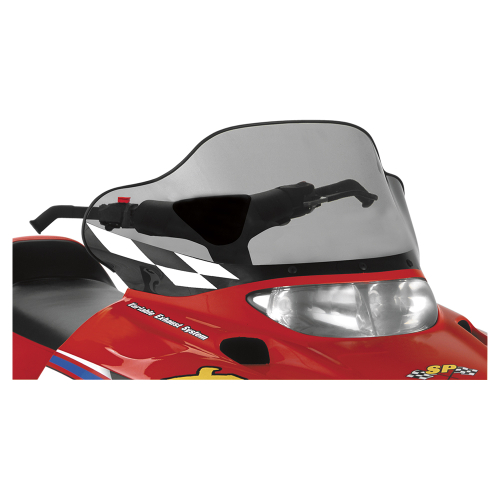Powermadd - Powermadd Cobra Windshield - 13.25in. - Tint/Black Base/White Checks - 11533