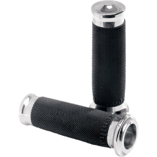 Performance Machine - Performance Machine Contour Renthal Wrapped Grips - Standard - Chrome - 0063-2020-CH