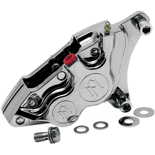 Performance Machine - Performance Machine Four-Piston Differential-Bore Brake Caliper Kit - Chrome - 0053-2915-CH
