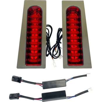 Custom Dynamics - Custom Dynamics Probeam Fillerz Led Taillights - Chrome - PB-FILL-23-RC