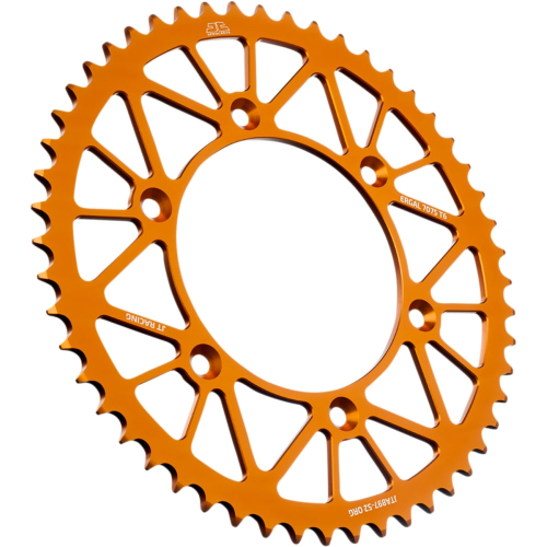 JT Sprockets - JT Sprockets RaceLite Aluminum Rear Sprocket - 52T - Orange - JTA897.52ORG