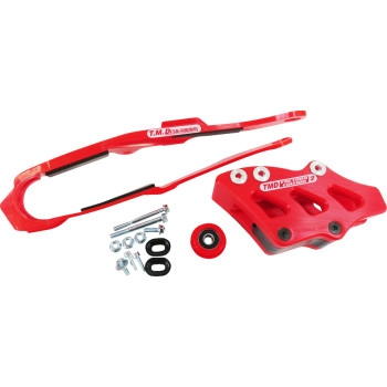 T.M. Designworks - T.M. Designworks Dirt Cross Multi-Purpose Chain Slide-N-Guide Kit FE2 Guide - Red - DCK-OR17-RD