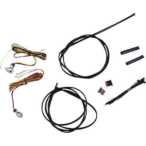 Custom Dynamics - Custom Dynamics Micro Bullet LED Turn Signal - Amber/Red, Chrome Finish - CD-MICRO-AR-C