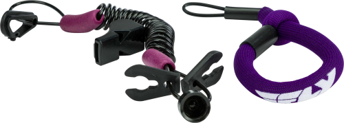 Fly Racing - Fly Racing Ultra Cord Floating Tethercord/Lanyard - Purple - FUJL-2389-PURP