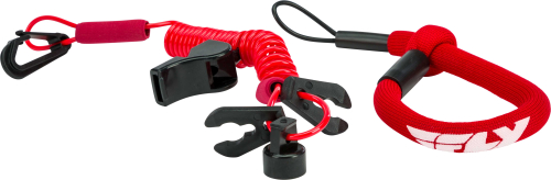 Fly Racing - Fly Racing Ultra Cord Floating Tethercord/Lanyard - Red - FUJL-2389-RED