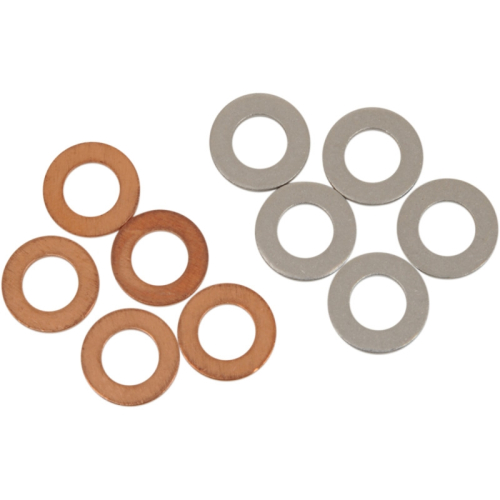 Bolt MC Hardware - Bolt MC Hardware M8 Drain Plug Washers - Aluminum/Cooper - 10pk - DPWM8.15-10