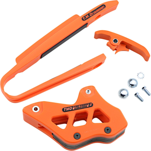 T.M. Designworks - T.M. Designworks Baja-Rally Chain Slide-N-Guide Kit - Orange - KTM-230-OR