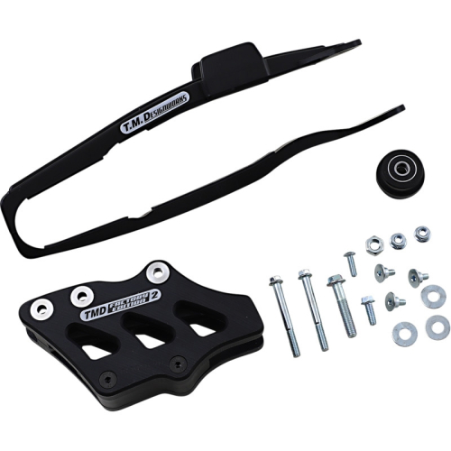 T.M. Designworks - T.M. Designworks Dirt Cross Multi-Purpose Chain Slide-N-Guide Kit FE2 Guide - Black - YCP-OR8-BK