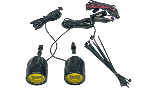 Custom Dynamics - Custom Dynamics LED Halo Fog Lights - Black - PB-FOG-BCM-YB