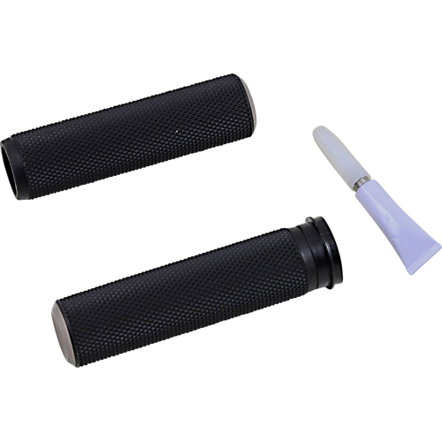 Arlen Ness - Arlen Ness Fusion Series Grips - Knurled - Titanium Anodized - 07-348